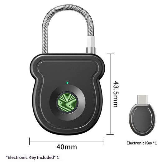 Fingerprint Padlock Lock , Biometric Keyless Thumbprint Combination Lock, USB Rechargeable, for Gym Locker, School Locker, Luggage, Backpack, Suitcase（black） Kemu |Fashion Home Kitchen Beauty