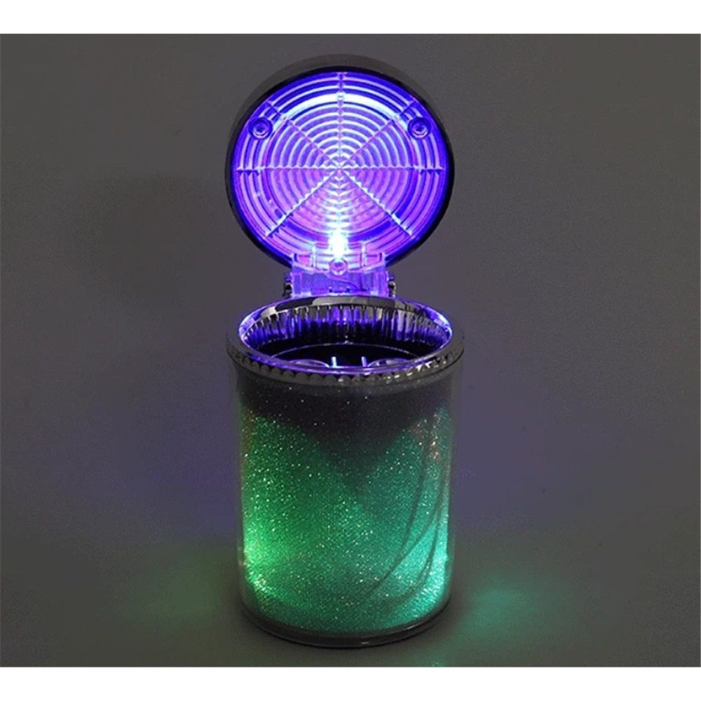 2 pack Car Ashtray Portable Smoke Cup Holder Home Cigarette Ash Tray with Colorful LED Light,Ideal for Truck Office Auto Kemu |Fashion Home Kitchen Beauty