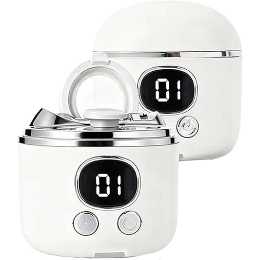 Electric Nail Clipper【Magnifier Assistance】Clear Vision, Precise Trimming (White)(Suitable for Families,Seniors)