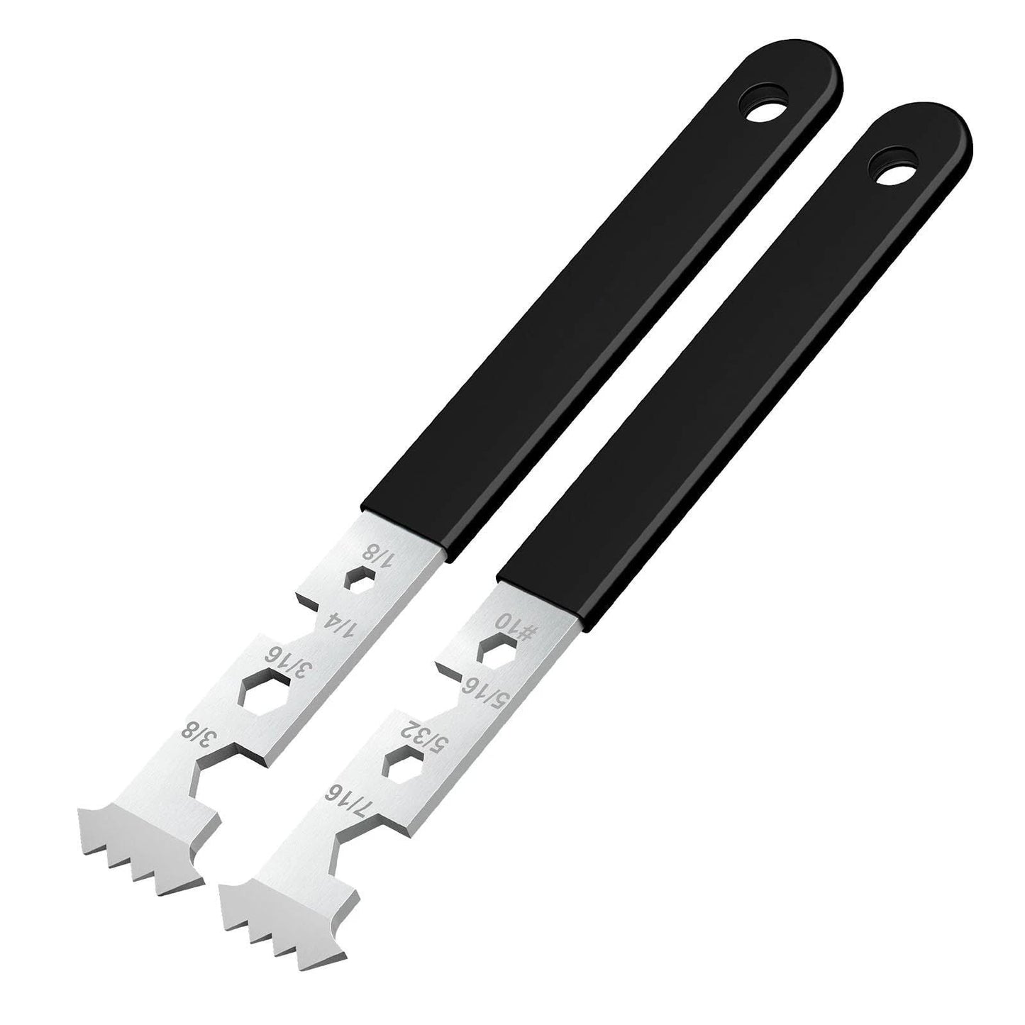 2-in-1 Paver Removal Tool with Hex Wrench, 2 Pcs Set Paver Puller Tool with Double Joint Scraper, Micro-Tooth Groove & Non-Slip Handle for Removing Pavers, Bricks, Blocks & Tightening Hex Nuts Kemu |Fashion Home Kitchen Beauty