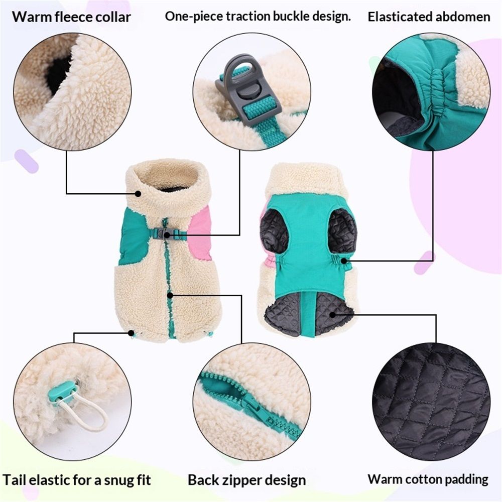 Dog Cold Weather Coats for Small Medium Large Gogs Outdoor Indoor Activities-Warm Pet Winter Clothes Jackets - Windproof Warm Colors Style Dog Vest (Beige, S) Kemu |Fashion Home Kitchen Beauty