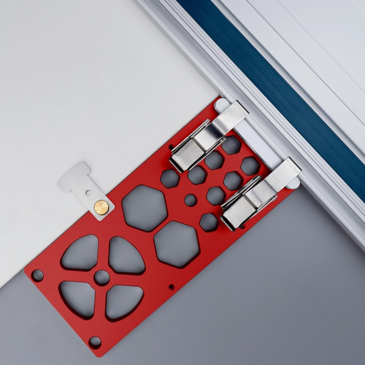 340mm Track Saw Square Right Angle Circular Saw Guide Rail Angle Stop Accessories,Woodworking 90 Degree Track Stop Square Cutting Board (Red) Kemu |Fashion Home Kitchen Beauty