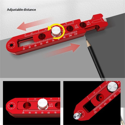 Woodworking Compass Scriber, Portable Aluminum Alloy Woodworking Compass Tool, Adjustable Metric/Inch Arc Drawing Ruler Circle Drawing Ruler Marking Gauge Circle Marking Tool (mini) Kemu |Fashion Home Kitchen Beauty