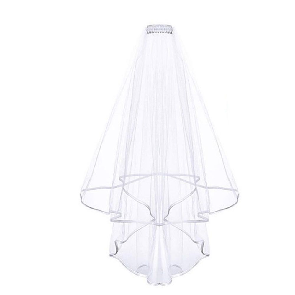 2 pack Wedding Veil,Bridal Veil,Veils for Women Wedding, White Bridal Veils with Comb,Tulle Veils for Brides Kemu |Fashion Home Kitchen Beauty