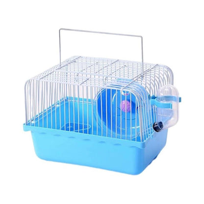 Small Hamster Cage, Hamster Travel Carrier, Travel Cage, Portable, Hand-held, Breathable, Easy to Clean Carry, for Short Trip, Visit to The Pet Clinic, for Small Size Hamsters, blue Kemu |Fashion Home Kitchen Beauty