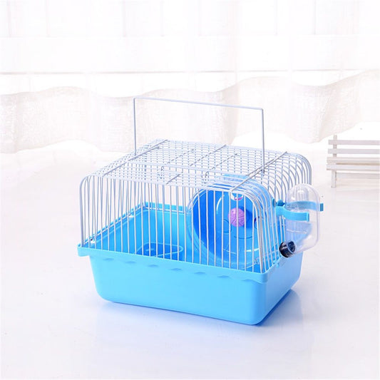 Small Hamster Cage, Hamster Travel Carrier, Travel Cage, Portable, Hand-held, Breathable, Easy to Clean Carry, for Short Trip, Visit to The Pet Clinic, for Small Size Hamsters, blue Kemu |Fashion Home Kitchen Beauty