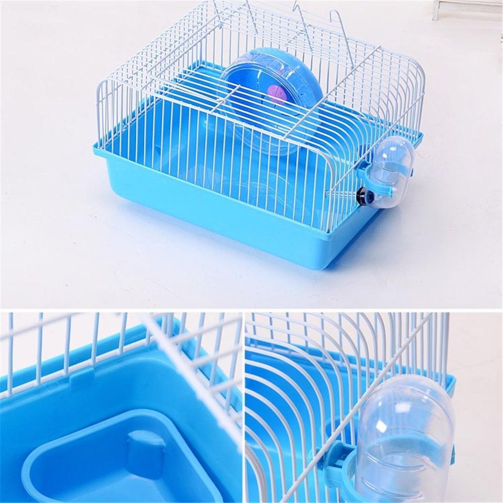 Small Hamster Cage, Hamster Travel Carrier, Travel Cage, Portable, Hand-held, Breathable, Easy to Clean Carry, for Short Trip, Visit to The Pet Clinic, for Small Size Hamsters, blue Kemu |Fashion Home Kitchen Beauty