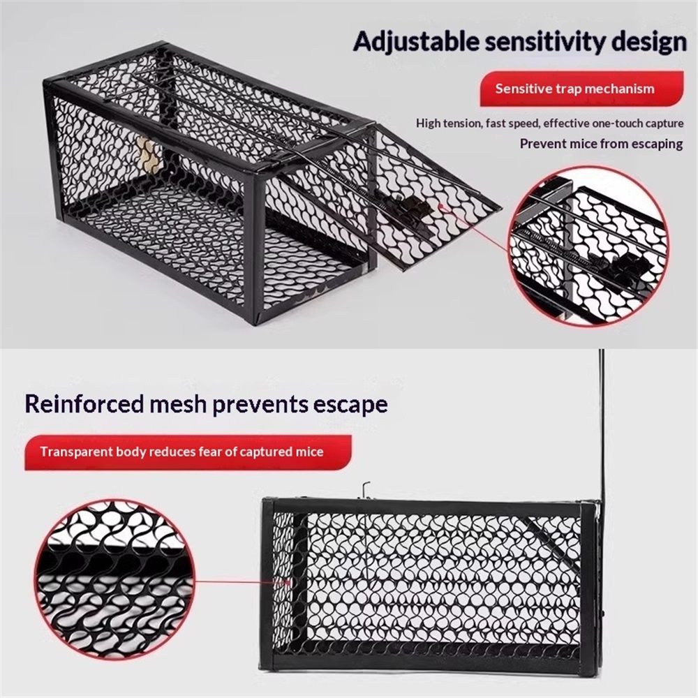 Mouse Trap Catch and Release Humane Animal Rodent Cage, Trap Mice, Rats, Chipmunks, Squirrel, Indoor and Outdoor, Easy to Use Kemu |Fashion Home Kitchen Beauty