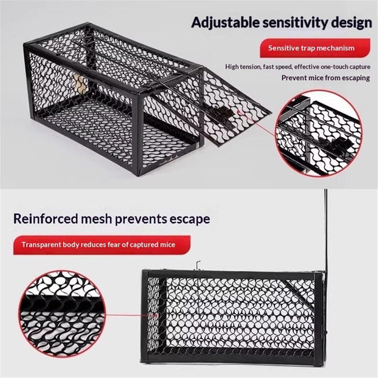 Mouse Trap Catch and Release Humane Animal Rodent Cage, Trap Mice, Rats, Chipmunks, Squirrel, Indoor and Outdoor, Easy to Use Kemu |Fashion Home Kitchen Beauty