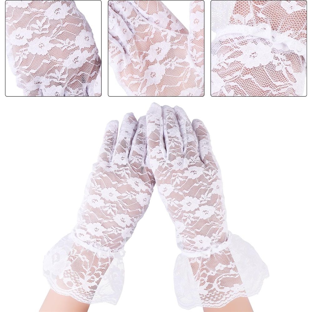 Two pair of Lace Communion Gloves toddlers, Super Cute Boys & Girls, Special Occasion, Wedding, Christmas, Dress Outfit (White) Kemu |Fashion Home Kitchen Beauty