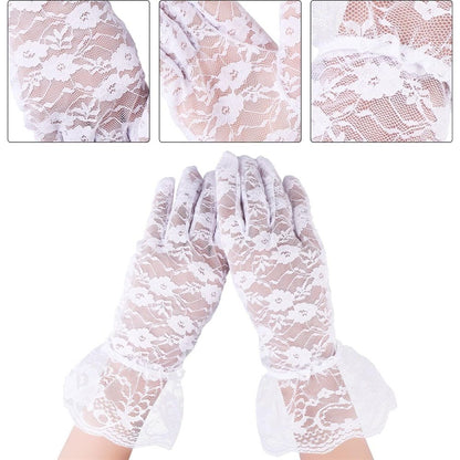 Two pair of Lace Communion Gloves toddlers, Super Cute Boys & Girls, Special Occasion, Wedding, Christmas, Dress Outfit (White) Kemu |Fashion Home Kitchen Beauty