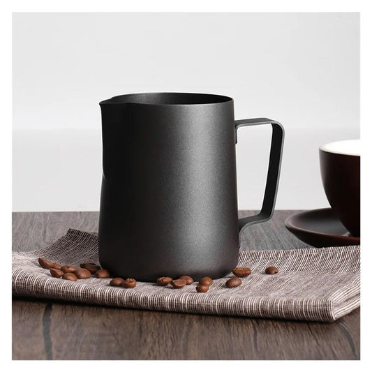 12 oz Milk Frothing Pitcher – Frother Cup with Drip Resistant Spout - Latte Art Pitcher for Cappuccino Espresso Barista, Home & Commercial Use（black） Kemu |Fashion Home Kitchen Beauty