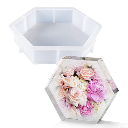 Large Resin Silicone Mould Hexagon Silicone Mold Epoxy Resin Crystals Silicone Moulds for Flowers Preservation, Resin Casting, DIY Wedding, Home Decoration Kemu |Fashion Home Kitchen Beauty