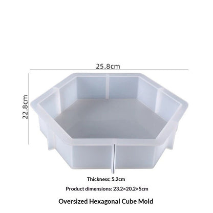 Large Resin Silicone Mould Hexagon Silicone Mold Epoxy Resin Crystals Silicone Moulds for Flowers Preservation, Resin Casting, DIY Wedding, Home Decoration Kemu |Fashion Home Kitchen Beauty