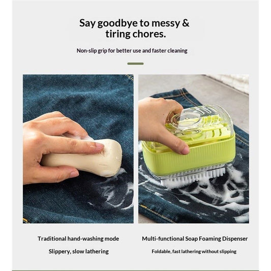 2 pack Rolling Soap Box for Laundry,Hands Free Foaming, Multifunctional Soap Box Scrubber & Storage Dispenser,Portable Bar Dispenser Brush for Laundry, Home & Travel KeepsSoap Dry & Hygienic (Green) Kemu |Fashion Home Kitchen Beauty