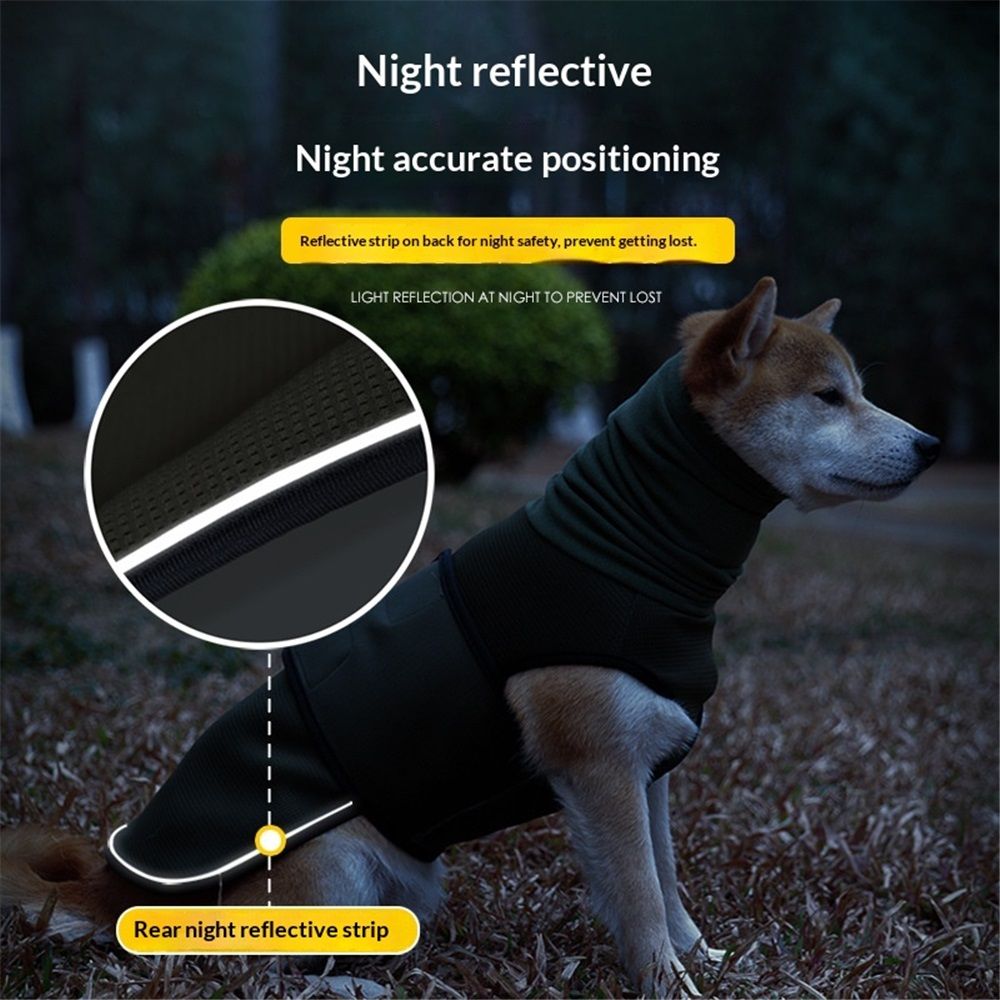 Dog Anxiety Jacket, Dog Shirt with Turtleneck, Breathable Calming Vest, Indoor and Outdoor Separated Pet Jacket (outdoor Green, Small) Kemu |Fashion Home Kitchen Beauty