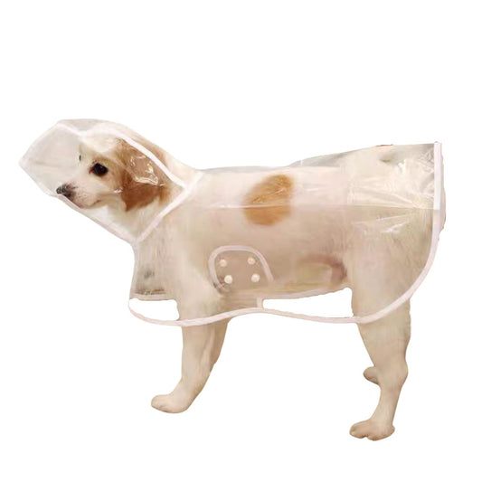 Pet Raincoat,Small Dog Waterproof Puppy Raincoat Coat Transparent Pet Dog Rainwear Clothes for Small Dogs Cats (S,White) Kemu |Fashion Home Kitchen Beauty