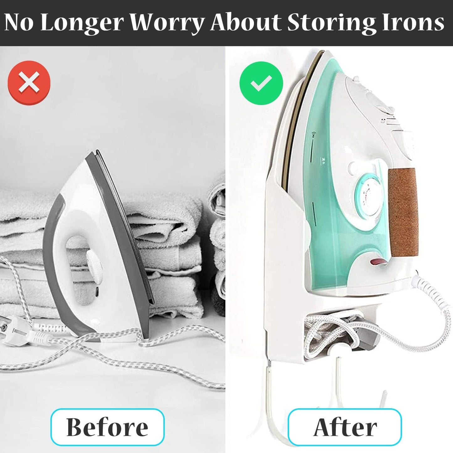 Wall Mounted Ironing Board Rack Electric Iron Holder Household Bathroom Shelf, Board Rack Electric Iron Holder Household Bathroom Shelf