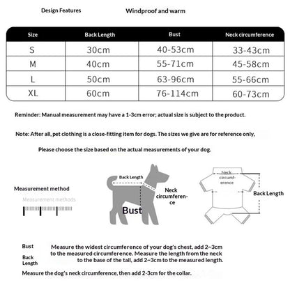 Firm polyester Dog Chore Coat, Insulated Weather Resistant Jacket for Cold and Windy Conditions, Large Kemu |Fashion Home Kitchen Beauty