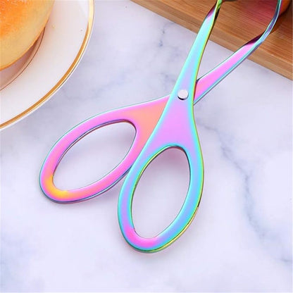 2 pack Bread Tongs, Stainless Steel Kitchen Serving Barbecue Tongs for BBQ Meat Appetizers Pastries Steak Cooking Tool Kemu |Fashion Home Kitchen Beauty