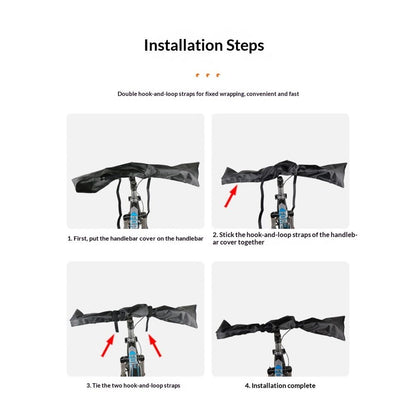 Bike Handlebar Protector Cover Dustproof Waterproof Handle Bar Cover Universal E-Bike Handlebar Cover Handle Bar Maintenance Cover for Road Bike Cycling Equipment（Only bicycle handlebar dust cover） Kemu |Fashion Home Kitchen Beauty