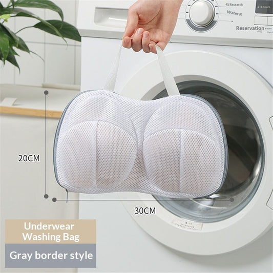 3Pcs Bra Wash Bags for Laundry Lingerie Brassiere Bag bra washing protector holder for Washing Machine (gray, A to C Cups) Kemu |Fashion Home Kitchen Beauty
