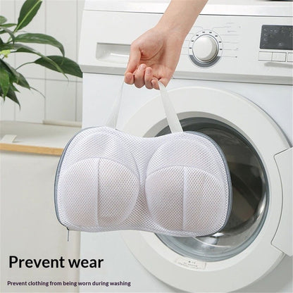 3Pcs Bra Wash Bags for Laundry Lingerie Brassiere Bag bra washing protector holder for Washing Machine (gray, A to C Cups)