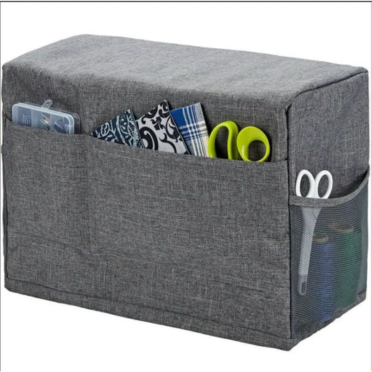 Sewing Machine Cover, Protective Cover with Storage Pocket, Sewing Machine Cover Dust Cover for Most Standard Sewing Machine etc (Grey,Only dust cover) Kemu |Fashion Home Kitchen Beauty