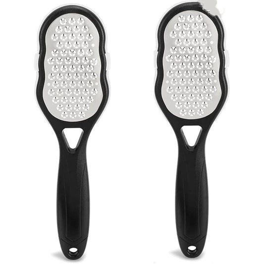 4 Pcs Foot Files with Skin Catcher, Stainless Steel Foot Rasp Callus Remover Pedicure Feet Grater Foot Scrubber Dead Skin Remover for Feet Kemu |Fashion Home Kitchen Beauty