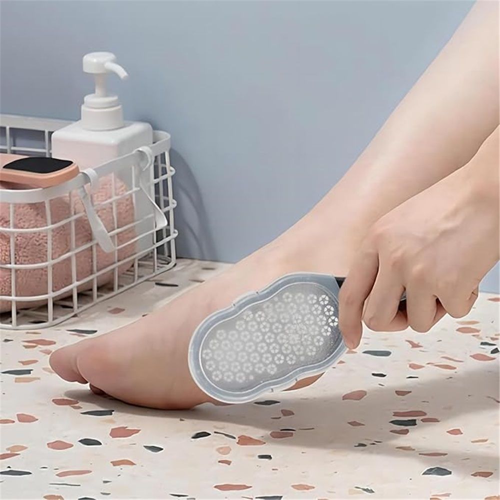 4 Pcs Foot Files with Skin Catcher, Stainless Steel Foot Rasp Callus Remover Pedicure Feet Grater Foot Scrubber Dead Skin Remover for Feet Kemu |Fashion Home Kitchen Beauty