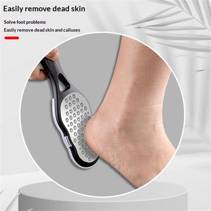 4 Pcs Foot Files with Skin Catcher, Stainless Steel Foot Rasp Callus Remover Pedicure Feet Grater Foot Scrubber Dead Skin Remover for Feet Kemu |Fashion Home Kitchen Beauty