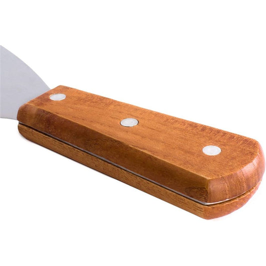 Grill Scraper, Griddle Scraper, Teppanyaki, Angle-Slanted Blade, Stainless Steel, Commercial Grade（big） Kemu |Fashion Home Kitchen Beauty