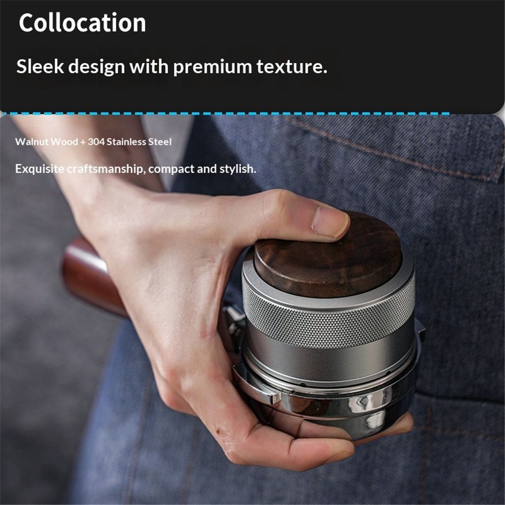 58mm Espresso Distributor, Slow Rebound Espresso Coffee Leveler Tool with Stainless Steel Base, Fits 58mm Blttomless Portafilters Kemu |Fashion Home Kitchen Beauty