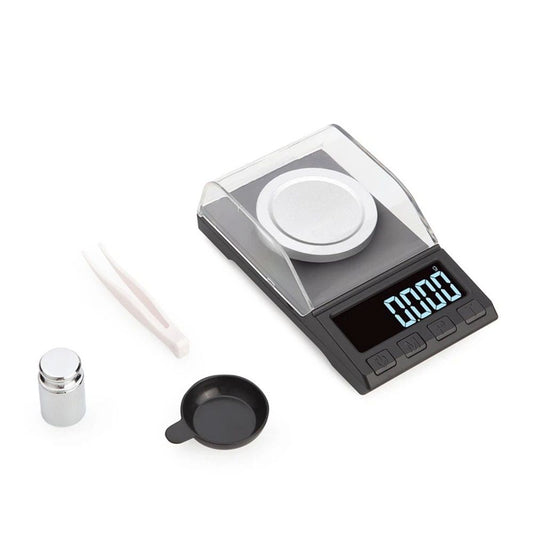 Digital Milligram Scale 100g/0.001g rechargeability, High Precision Portable Jewelry Scale, Powder Scale, Micro Scale for Powder Medicine, Gold, Gem, Reloading, Calibration Weight Kemu |Fashion Home Kitchen Beauty