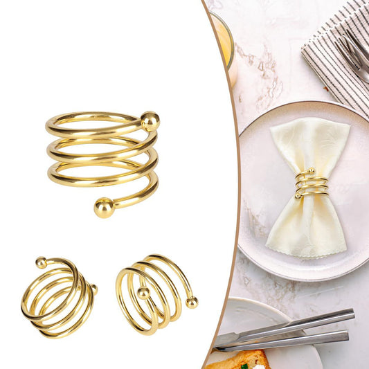 Satin Cloth Napkins and Napkin Rings Set of 12, Smooth Fabric Table Napkins and Napkin Holder for Wedding, Birthday Dinner Party, Family Gatherings, Table Decor (gold) Kemu |Fashion Home Kitchen Beauty
