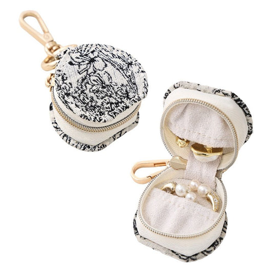 2 pack Jewelry Ring Holder Box with Keychain, Portable Gym Jewelry Storage Box Case, Small Travel Ring Earring Stud Necklace Storage Case（only boxs） Kemu |Fashion Home Kitchen Beauty