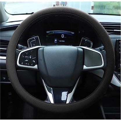 2 pack Car Steering Wheel Cover, Non-Slip Silicone Material, Multiple Color Choices, Cover, Suitable for Most Cars (Black) Kemu |Fashion Home Kitchen Beauty