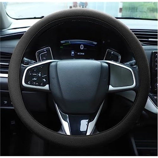 2 pack Car Steering Wheel Cover, Non-Slip Silicone Material, Multiple Color Choices, Cover, Suitable for Most Cars (Black) Kemu |Fashion Home Kitchen Beauty