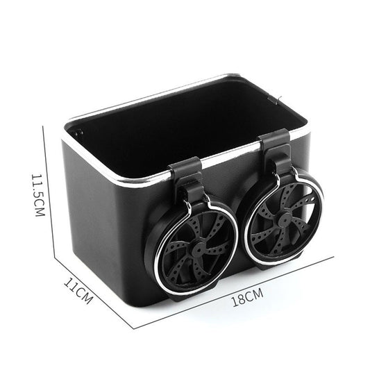 Car Armrest Storage Box with 2 Cup Holders - New Between Car Seat Organizer with Cup Holder, Universal Cars Arm Rest Storage Box Organizer Center Console Cupholders Tissue Boxs Holders (Black) Kemu |Fashion Home Kitchen Beauty
