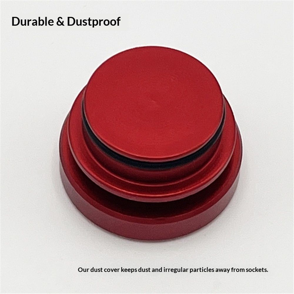 4 Pack Billet aluminum alloy Car Cigarette Lighter Plug Replacement, Eject Button FIRE Missile Button Universal Push Button Fits Most Automotive Vehicles (Red) Kemu |Fashion Home Kitchen Beauty