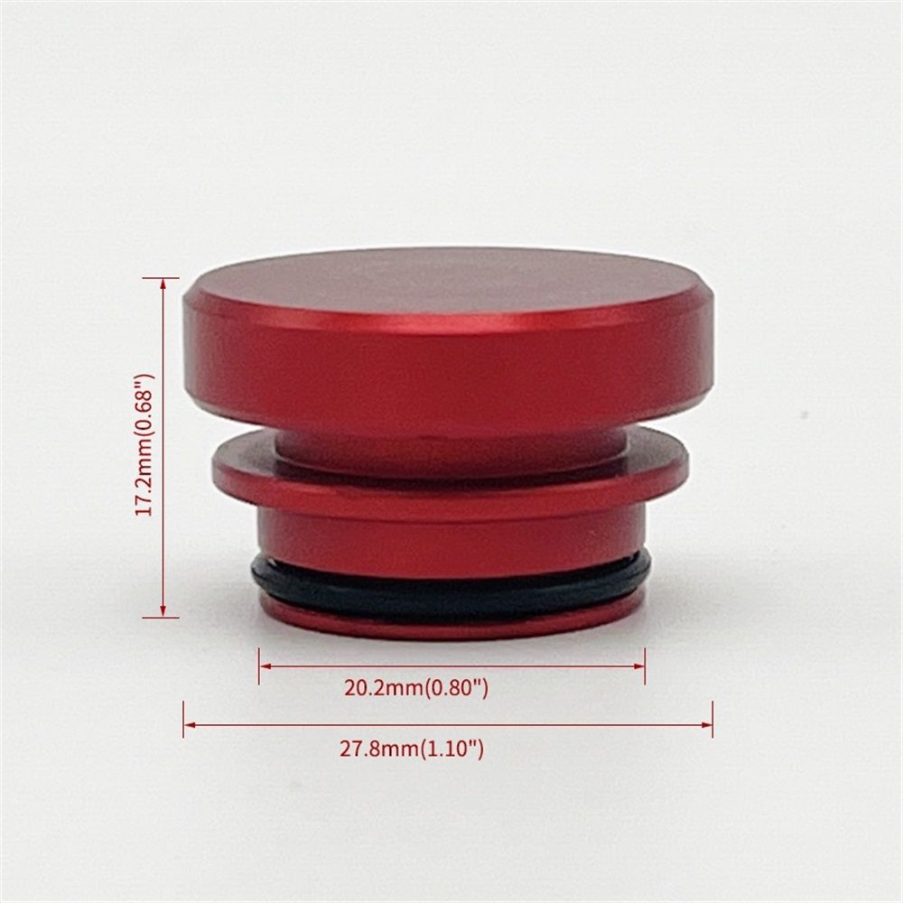 4 Pack Billet aluminum alloy Car Cigarette Lighter Plug Replacement, Eject Button FIRE Missile Button Universal Push Button Fits Most Automotive Vehicles (Red) Kemu |Fashion Home Kitchen Beauty