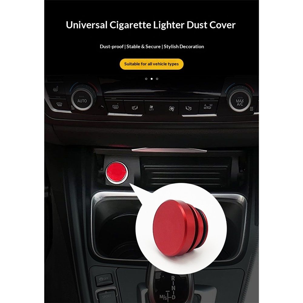 4 Pack Billet aluminum alloy Car Cigarette Lighter Plug Replacement, Eject Button FIRE Missile Button Universal Push Button Fits Most Automotive Vehicles (Red) Kemu |Fashion Home Kitchen Beauty