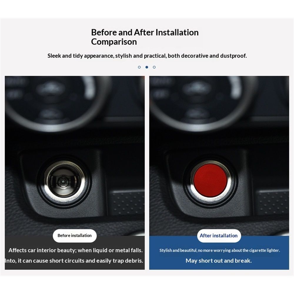 4 Pack Billet aluminum alloy Car Cigarette Lighter Plug Replacement, Eject Button FIRE Missile Button Universal Push Button Fits Most Automotive Vehicles (Red) Kemu |Fashion Home Kitchen Beauty