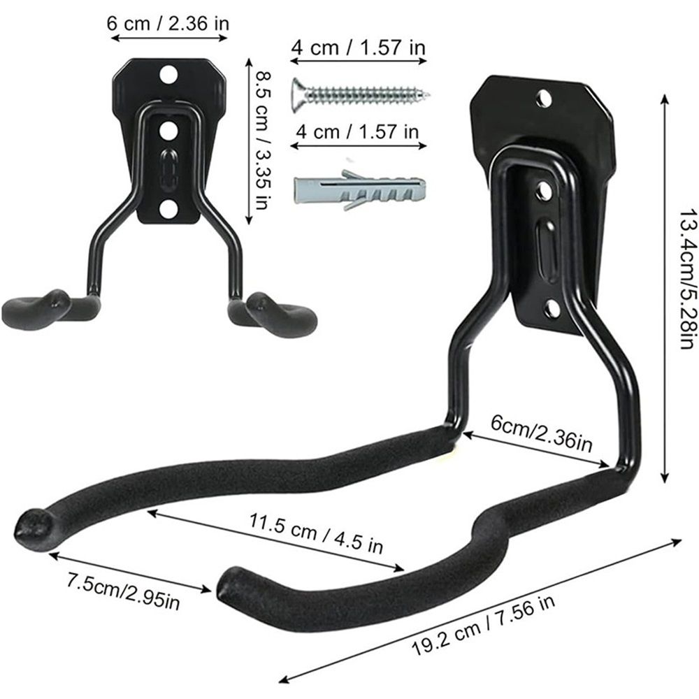 2 pack Garden Power Tool Hanger, String Trimmer Wall Hanger Bracket, Weed Eater Storage Hook for Garage Wall, Weed Trimmer Wall Mount, Weed Wacker Holder for Brush Cutter