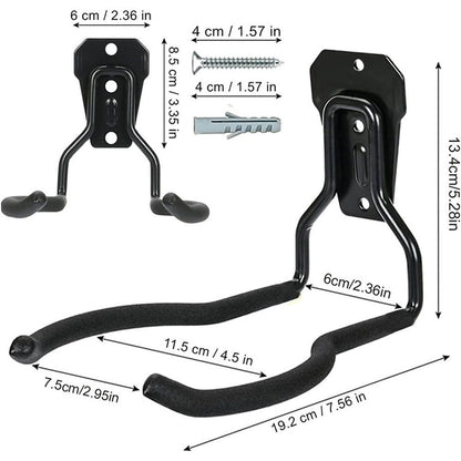 2 pack Garden Power Tool Hanger, String Trimmer Wall Hanger Bracket, Weed Eater Storage Hook for Garage Wall, Weed Trimmer Wall Mount, Weed Wacker Holder for Brush Cutter