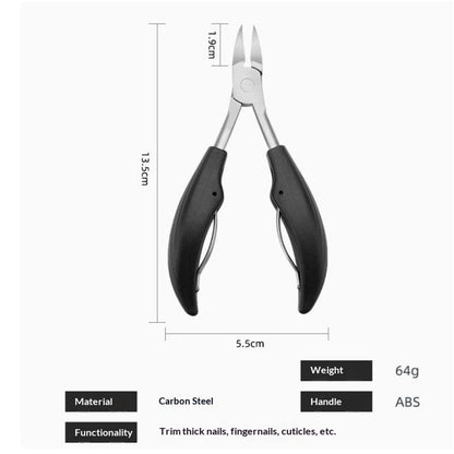 2 pack Podiatrist Toenail Clippers，Nail Clippers for Thick & Ingrown Toenails， Super Sharp Curved Blade Toenails Trimmer