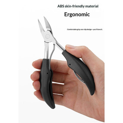 2 pack Podiatrist Toenail Clippers，Nail Clippers for Thick & Ingrown Toenails， Super Sharp Curved Blade Toenails Trimmer