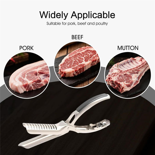 2 Sets Rib Membrane Removal Tool,Stainless Steel Rib Prep Tool Membrane Remover,BBQ Rib Prep Tool with Arc Clamp & Non-Slip Grip for Easy Rib Skinner,Kitchen Gadgets for Barbecue Enthusiasts & Chefs Kemu |Fashion Home Kitchen Beauty