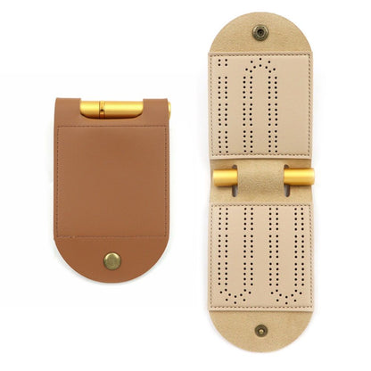 2 pack Travel Cribbage Board Game Set, Portable Cribbage Boards Unique Track Cribbage Board, Foldable PU Mini Cribbage Board Kemu |Fashion Home Kitchen Beauty