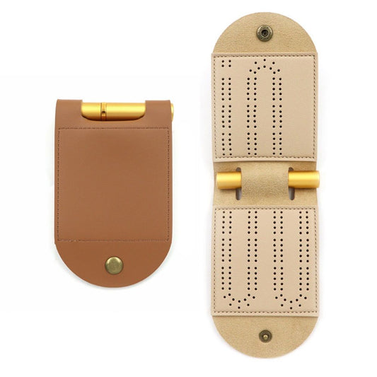 2 pack Travel Cribbage Board Game Set, Portable Cribbage Boards Unique Track Cribbage Board, Foldable PU Mini Cribbage Board Kemu |Fashion Home Kitchen Beauty